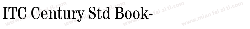 ITC Century Std Book字体转换